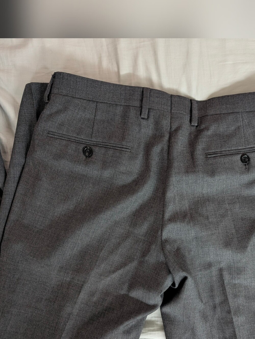 J Crew Ludlow Tollegno Italy Wool Suit Set Blazer 36R Pants 30x30 Slim Charcoal - Picture 15 of 15